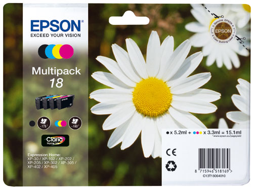 Pack de Cartouche d'encre Epson Paquerette 4 couleurs