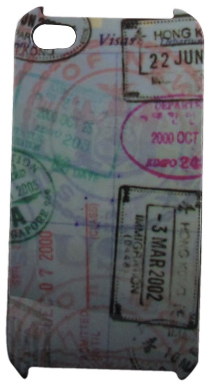 Energy Coque Soft Touch Passeport Visas pour iPhone 4