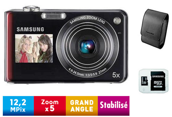 Samsung PL151 + Etui + Carte Micro SDHC 4 Go & Adaptateur