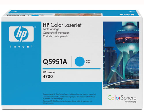 Toner HP Color LaserJet ColorSphere Q5951A - Cyan