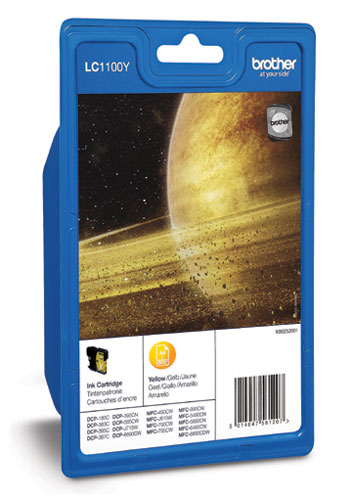 Brother LC1100YBP - geel - origineel - inktcartridge