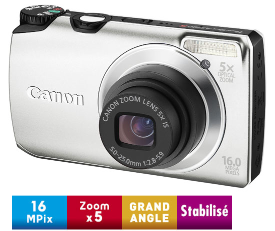 Canon Powershot A3300 Is Argent
