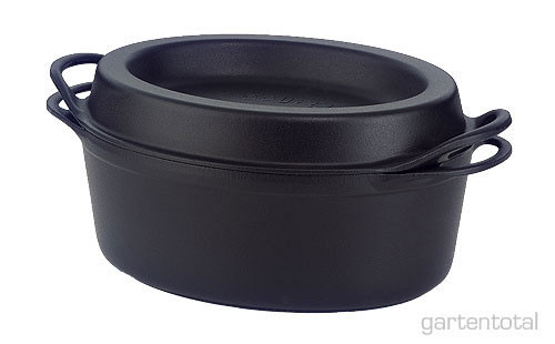 Le Creuset - 25084300000460 - Doufeu - Cocotte en fonte - Ovale - Noir Mat - 30 cm