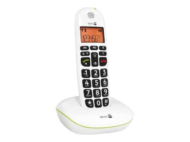 Téléphone Doro PhoneEasy Sans Fil 100 W Blanc