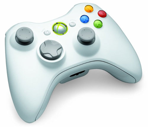 Manette Xbox 360 sans fil blanche – Manette Xbox 360 blanche Microsoft