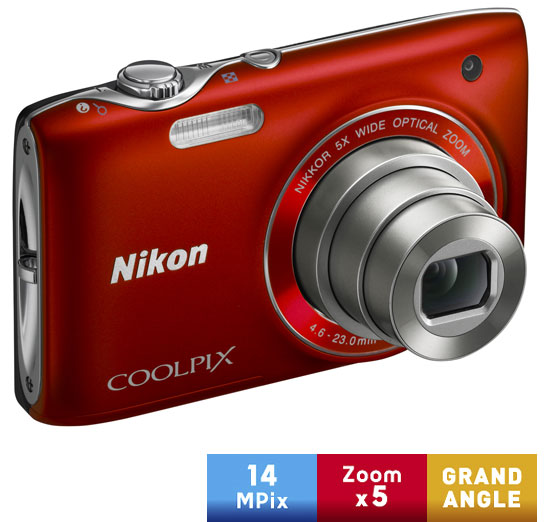 Nikon CoolPix S3100 Rouge Andalou