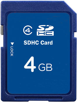 Carte mémoire SDHC 4 Go