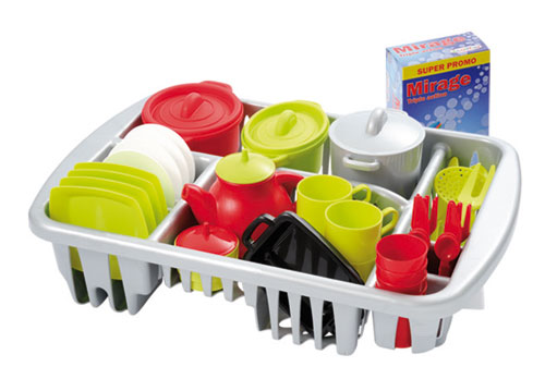 Jouet Dinette Egouttoire Accessoire Cuisine 45 Pieces Ecoiffier Plastique