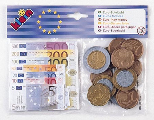 Klein toy money Euro