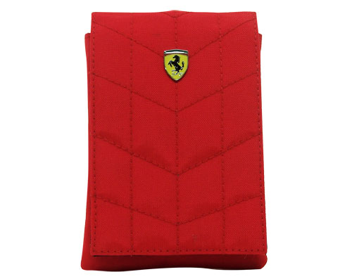 Etui Ferrari POUCHFLAPR à rabat velcro rouge