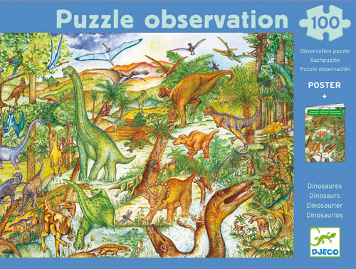 Puzzle Observation 100 p Dinosaures
