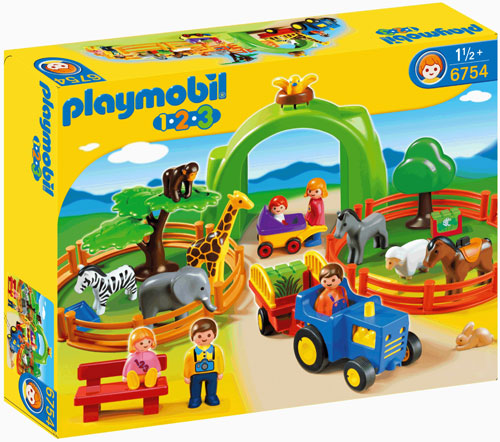 Playmobil 6754 Coffret Grand zoo 1.2.3