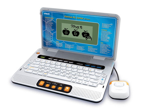Ordinateur Éducatif Bilingue VTech Genius XL Rose - 164 Jeux CP Au CM2 - Écran LCD, Clavier AZERTY, Souris - Enfant 6 Ans Et +
