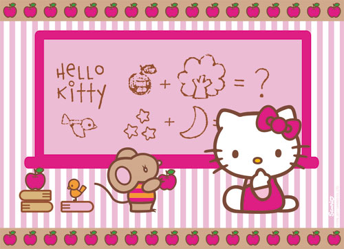 Nathan Puzzle Hello Kitty A l'école 60 pièces