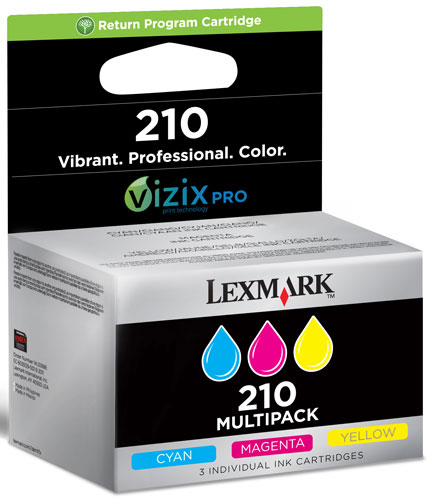 LEXMARK Pack de 3 cartouches d'encre  210 Multipack (14L0268B) - Couleur 