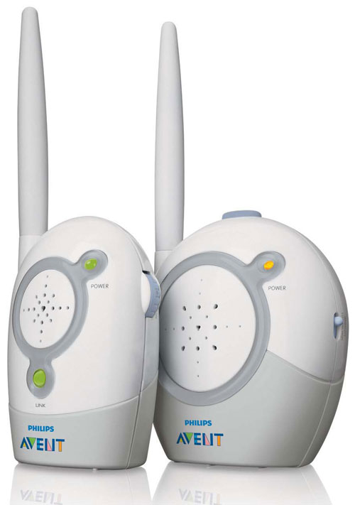Philips Interphone écoute-bébé pile & secteur SCD480