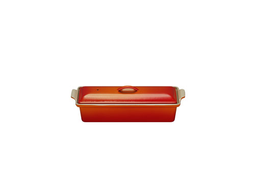 Le Creuset - 91008428064000 - Les Céramiques - Terrine Rectangulaire - Cerise - 28 cm