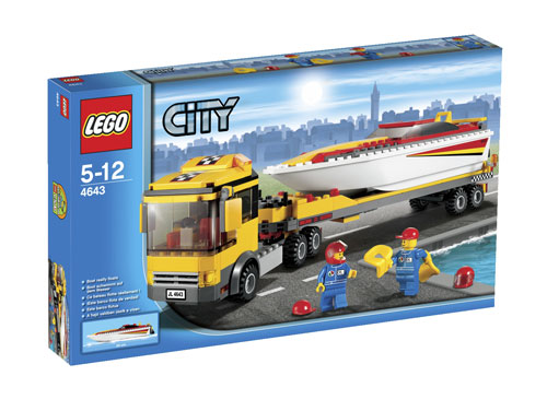 LEGO® City 4643 Le transport du bateau à moteur État correct - Lego reconditionné disponible sur Fnac