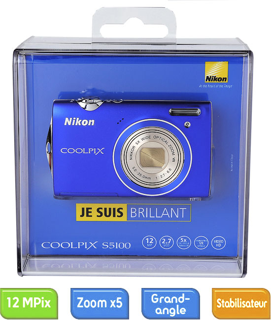 Nikon Coolpix S5100 | 12,2 mégapixels | zoom optique 5x Digital camera