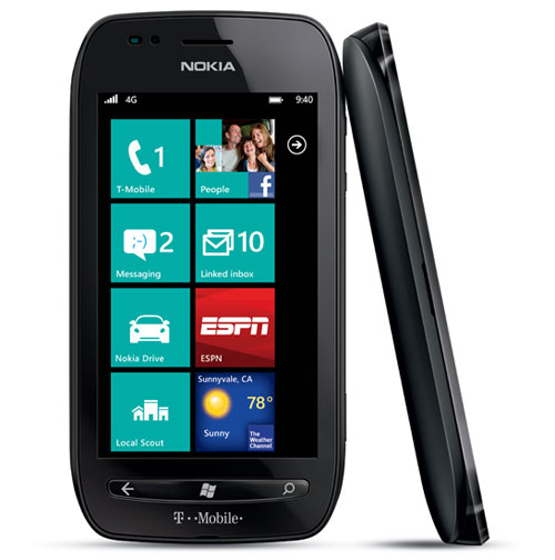Nokia Lumia 710 - 3G smartphone - RAM 512 Mo / Mémoire interne 8 Go - 3.7\