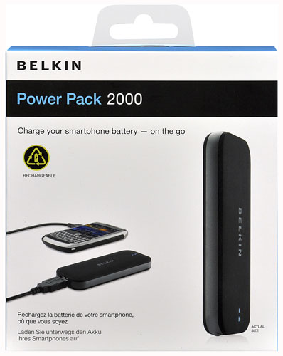 Belkin Batterie de secours 2000 mAh pour Smartphones