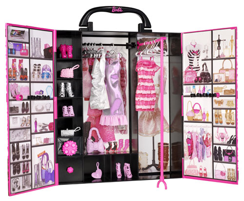 Barbie Fashionistas Coffret Le Dressing De Rêve De Barbie, Avec Poupée  Mannequin, Habillages, Accessoires Et Cintres, Jouet Enfant, Dès 3 Ans,  HJL66