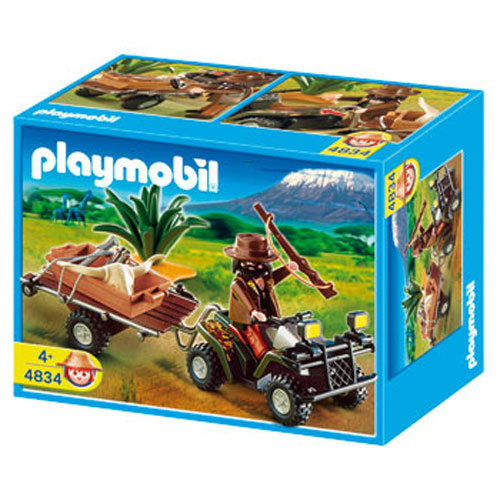 Playmobil 4834 Poacher with Quad Bike