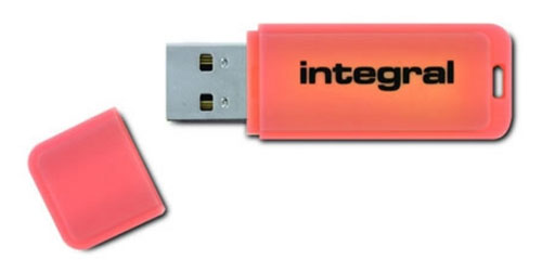 Integral Neon Orange - Clé USB 16 Go