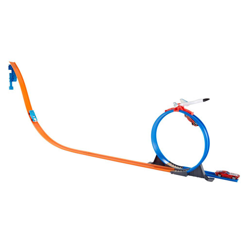 Coffret pistes repliables hot wheels avec voiture