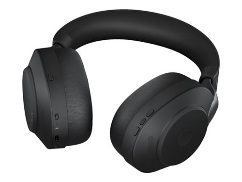 Jabra Evolve2 85 Uc Stereo - Micro-Casque - Circum-Aural - Bluetooth - Sans Fil, Filaire - Suppresseur De Bruit Actif - Jack 3,5Mm - Isolation Acoustique - Noir