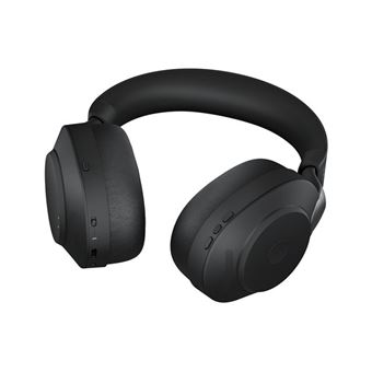 Jabra Evolve2 85 UC Stereo - Micro-casque - circum-aural - Bluetooth - sans fil - Suppresseur de bruit actif - jack 3,5mm - isolation acoustique - noir - 1