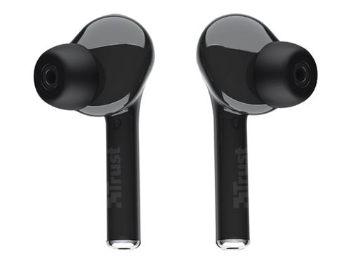 Trust Nika Touch - Véritables écouteurs sans fil avec micro - intra-auriculaire - Bluetooth - noir