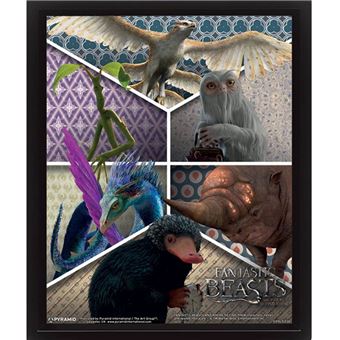 Cadre 3d Les Animaux Fantastiques Creatures Autre Poster Top Prix Fnac