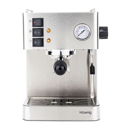 H.Koenig EXP530 Machine à café avec buse vapeur Cappuccino 15 bar acier inoxydable - vue 2