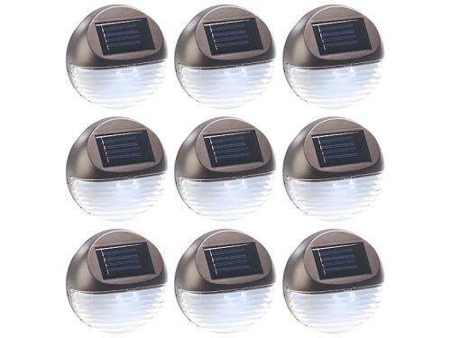 Lampes à LED solaires pour clôture & escaliers - x9