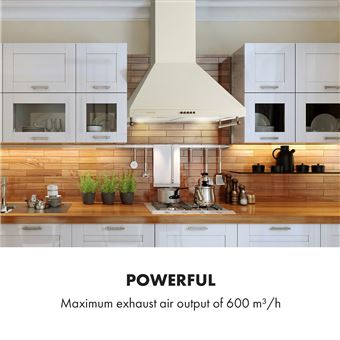 200 Sur Klarstein Victoria Hotte Murale Aspirante 60cm 645m H Design Retro Ivoire Hotte Decorative Murale Achat Prix Fnac