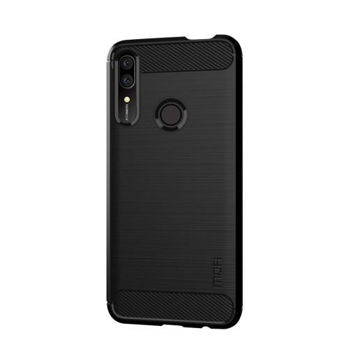 Coque en TPU fibre de carbone noir pour votre Huawei P Smart Z/Y9 Prime 2019