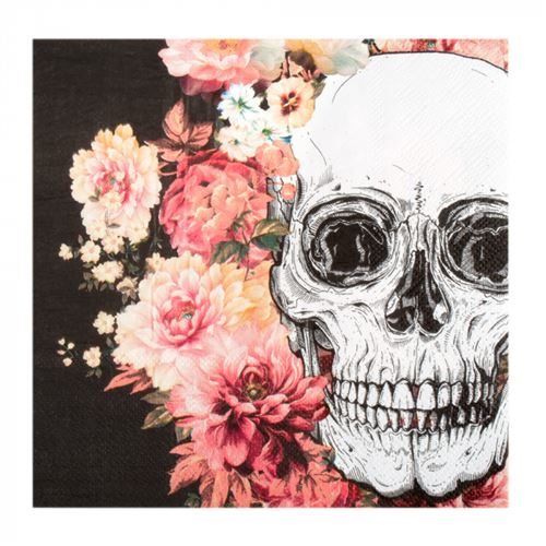 12 serviettes jour des morts