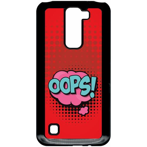 Coque Lg K7 Modele X220 Oops Fond Rouge