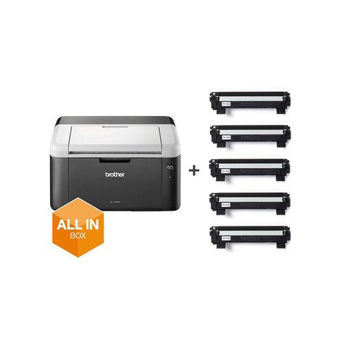 Imprimante Jet D'Encre Brother Hl-1212Wvb Monolaser Print WiFi 20Ppm A4 2400X600Dpi Usb 32Mb Noir