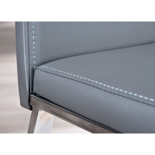 Paris Prix - Lot De 2 Chaises Design custo 102cm Gris