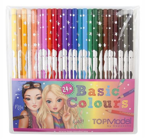 Top Model 006710 – Pack de 24 Crayons, multicolore