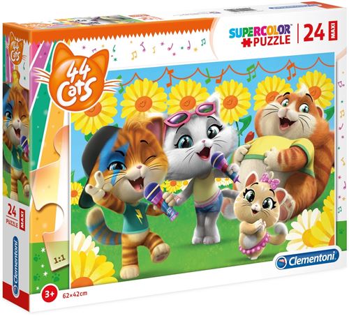 Clementoni puzzle Maxi44 Chats 24 pièces