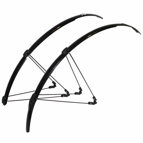 Garde boue route tringles 700 zefal shield r30 30mm (paire) montage simple avec clip reglable (paire)