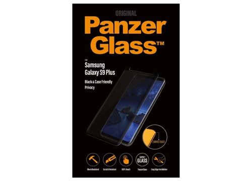 Protecteur d'Écran Samsung Galaxy S9+ PanzerGlass Privacy Case Friendly - Noir