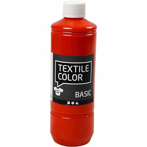 Creotime peinture textile Basic 500ml orange