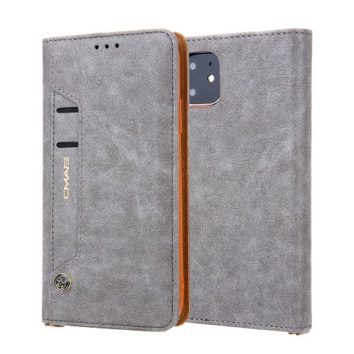 Etui en PU auto-absorbé gris pour Apple iPhone XR (2019) 6.1 pouces