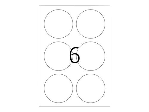 Herma Etiquette universelle SPECIAL, diam&egrave;tre: 85mm, blanc - Lot de 2