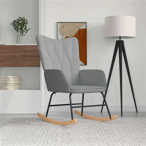 Non Communiqué Gris Chaise Vidaxl H. 98 Cm En Bois Massif Interieur - Image 1