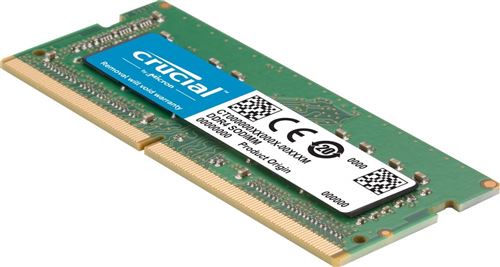 Mémoire pour Mac 32Go Kit DDR4, 2666 MT/s, PC4-21300, CL19, Dual Rank x8, SODIMM, 260-Broches Vert Crucial CT2K16G4S266M 16Go x2 